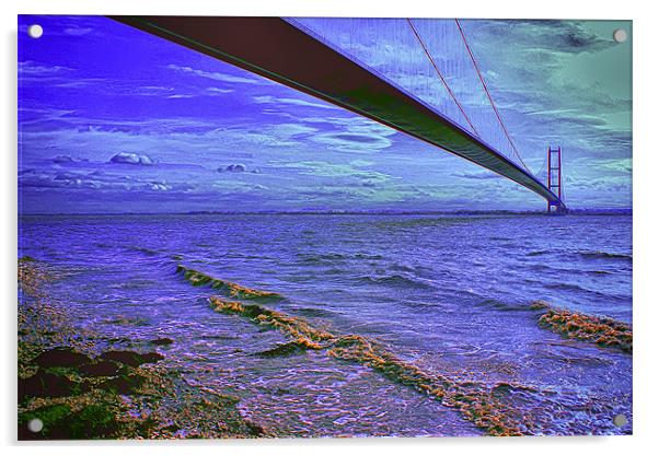 humber Bridge Acrylic by paul jenkinson