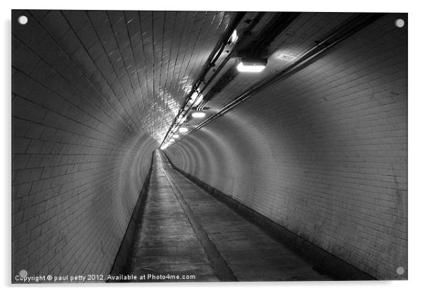 Woolwich Foot Tunnel Acrylic by paul petty