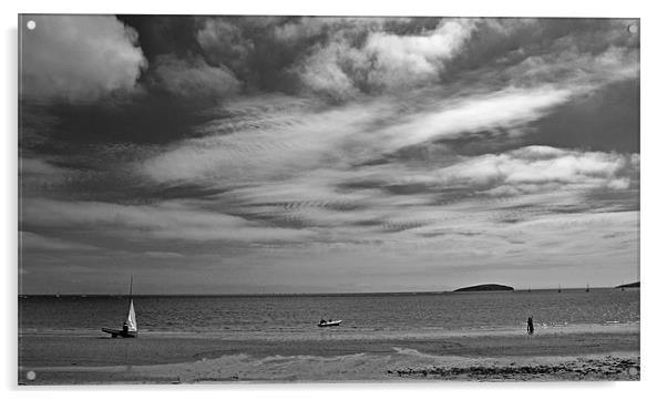 Sea Sand Sky Acrylic by Shaun Cope