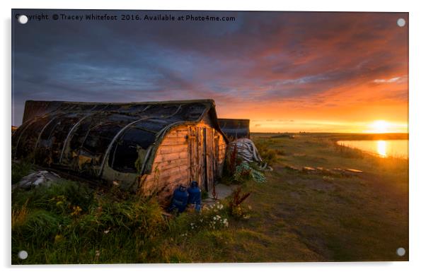 Lindisfarne Dawn  Acrylic by Tracey Whitefoot