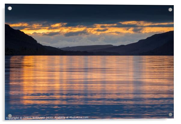 Ullswater Sunrise Acrylic by CHRIS BARNARD