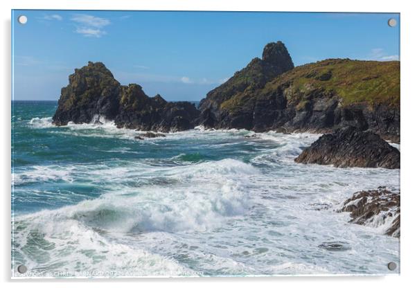 Kynance Cove Acrylic by CHRIS BARNARD