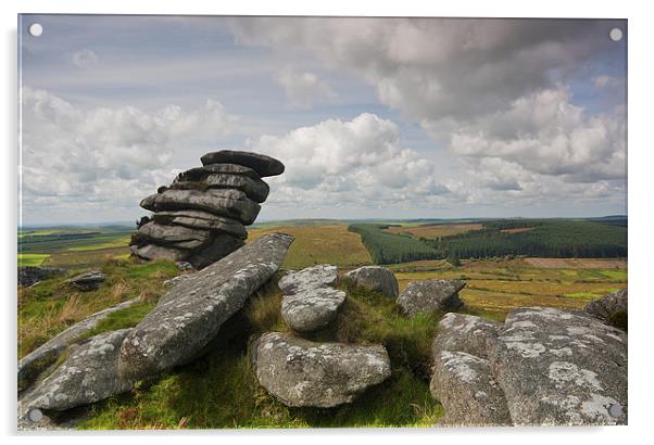 Rocky Outcrop Acrylic by CHRIS BARNARD