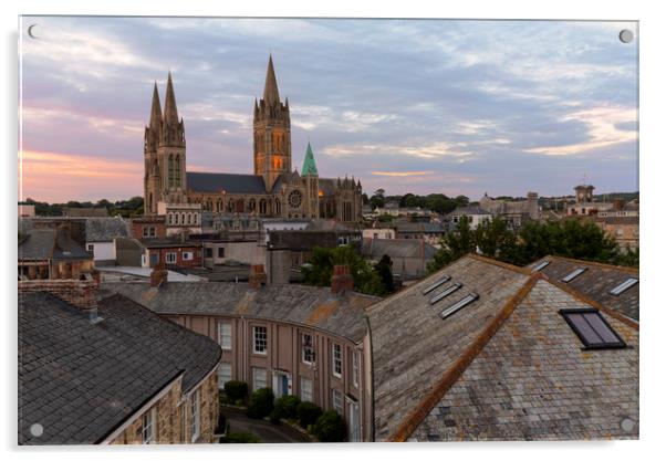 Truro Cathedral Acrylic by CHRIS BARNARD