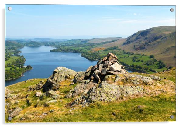 Sunrise Hallin Fell Acrylic by CHRIS BARNARD