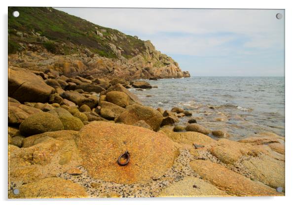 Penberth Cove Acrylic by CHRIS BARNARD