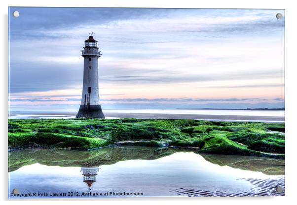Perch Rock Lighthouse Acrylic by Pete Lawless