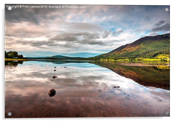 Bassenthwaite lake Acrylic by Pete Lawless