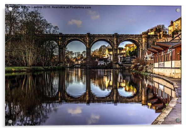  Knaresborough Viaduct Acrylic by Pete Lawless