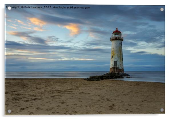 Point of Ayr Lighthouse Acrylic by Pete Lawless