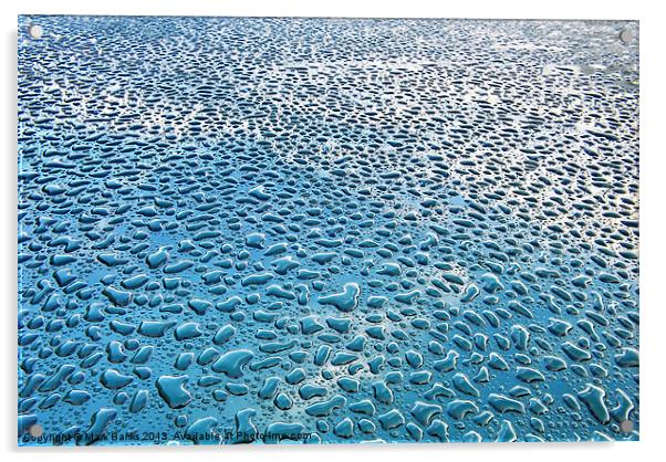 Sea of Raindrops Acrylic by Mark  F Banks