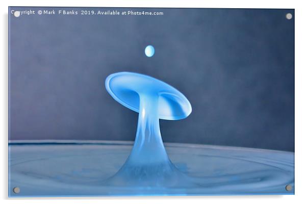 Splash art 1 Acrylic by Mark  F Banks