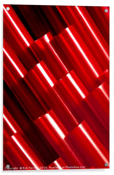 Crimson Hollows Acrylic by Rob Perrett