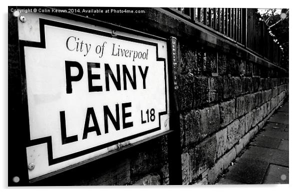  Penny Lane Acrylic by Colin Keown
