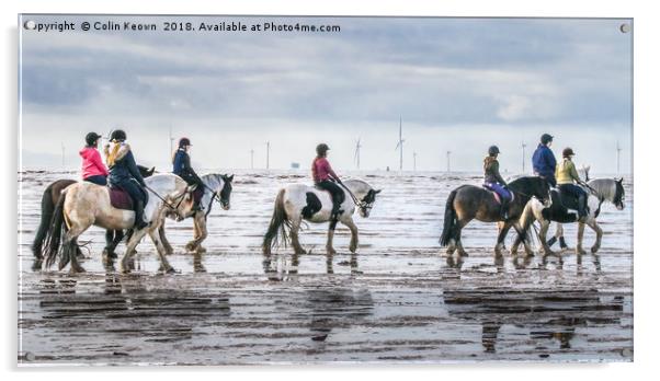 Beach Ride Acrylic by Colin Keown