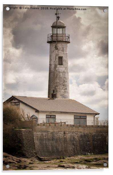 Hale Lighthouse Acrylic by Colin Keown