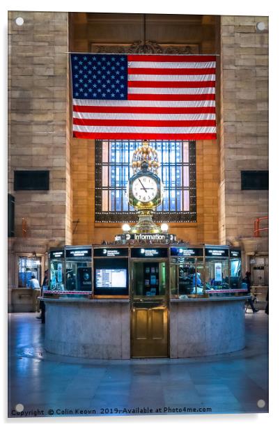 Grand Central Terminal Acrylic by Colin Keown