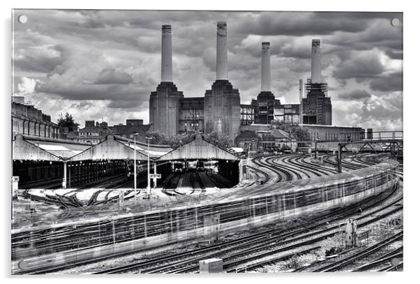 Battersea Power Station Acrylic by Jan Venter