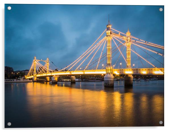 Albert Bridge Acrylic by Jan Venter