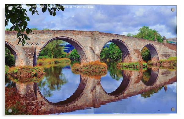  Old Stirling Bridge Reflections Acrylic by austin APPLEBY