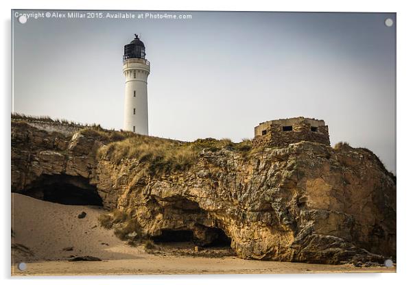  Covesea Lighthouse Acrylic by Alex Millar