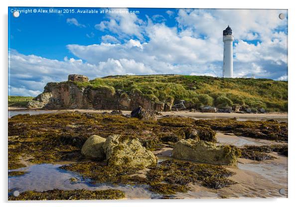  Covesea Lighthouse Acrylic by Alex Millar