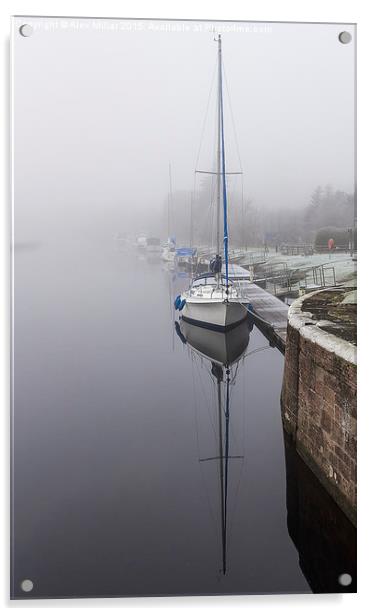  Mist on the Canal Acrylic by Alex Millar