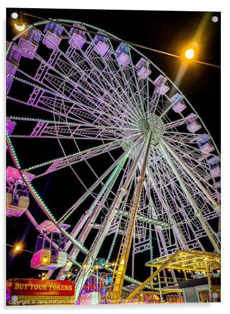 Ferris Wheel  Acrylic by Jane Metters