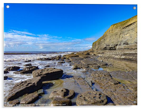 Dunraven Bay Acrylic by Jane Metters