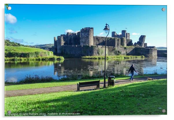 Medieval Castle  Acrylic by Jane Metters