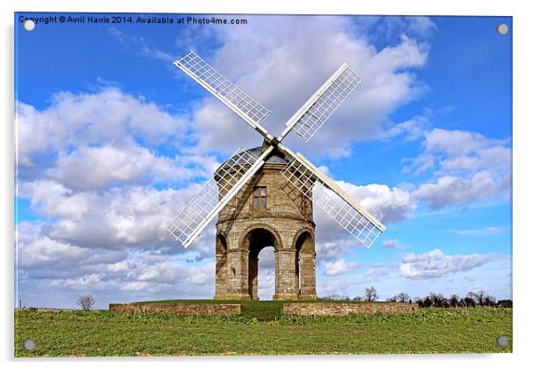 Chesterton Windmill Warwickshire Acrylic by Avril Harris