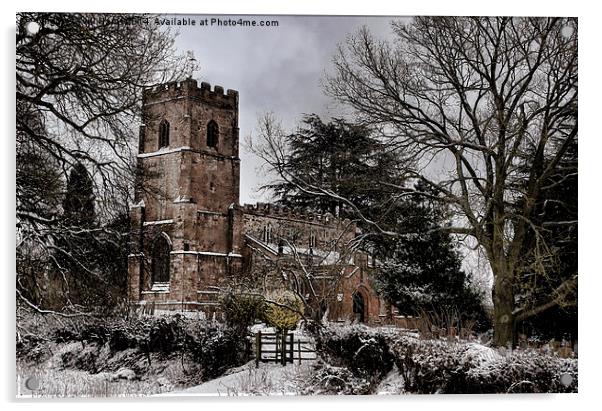  St Botolph's Church, Rugby, Warwickshire Acrylic by Avril Harris