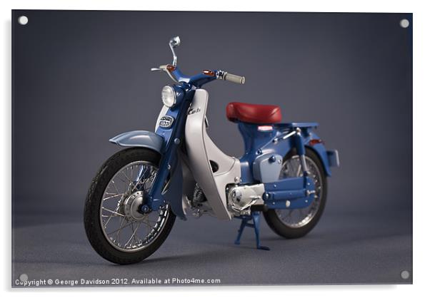 Honda Cub Acrylic by George Davidson