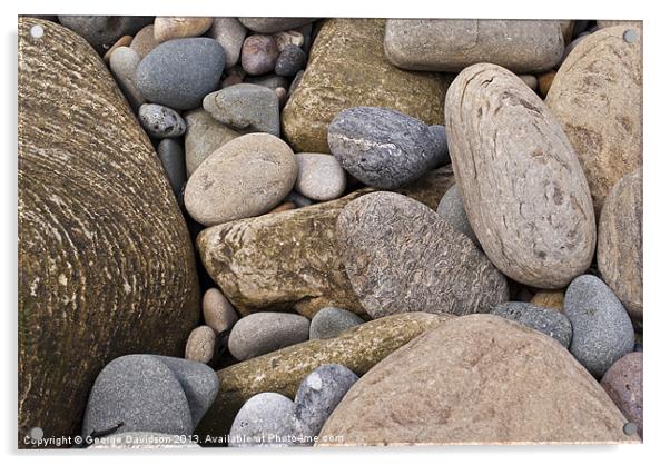 Pebbles Acrylic by George Davidson
