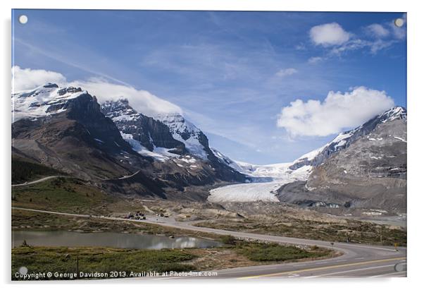 Athabasca Glacier Acrylic by George Davidson