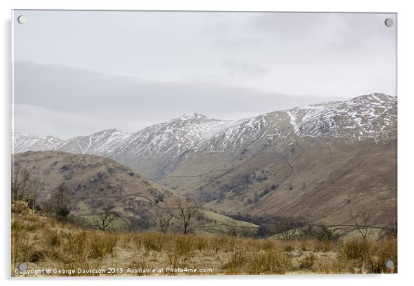 Lakeland Snow Acrylic by George Davidson