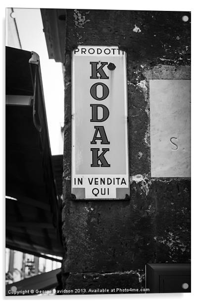 Kodak. A Moment Acrylic by George Davidson