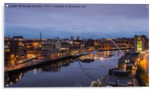 Newcastle 01 Acrylic by George Davidson