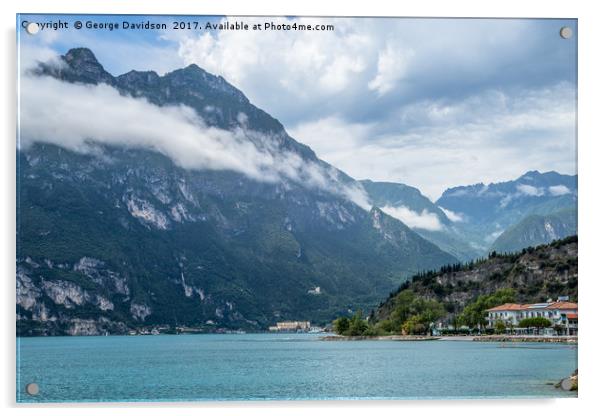 Lake Garda 02 Acrylic by George Davidson