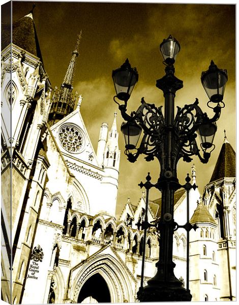 The Royal Courts of Justice Canvas Print by Jonathan Pankhurst