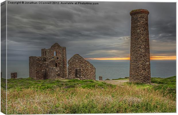 St Agnes Engine House Canvas Print by Jonathan OConnell