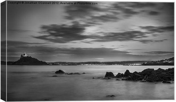 St Michaels Mount by Night Canvas Print by Jonathan OConnell