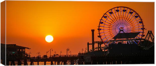 Santa Monica Canvas Print by Adrian Thurm