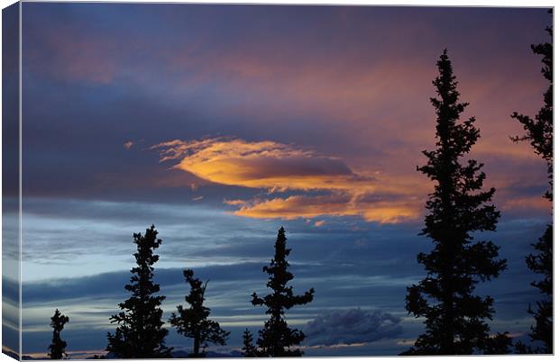 Evening Clouds, Rocky Mountains, Colorado Canvas Print by Claudio Del Luongo