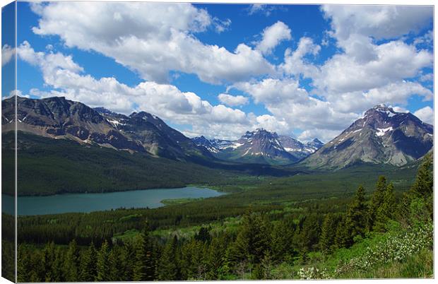 Glacier National Park, Montana Canvas Print by Claudio Del Luongo