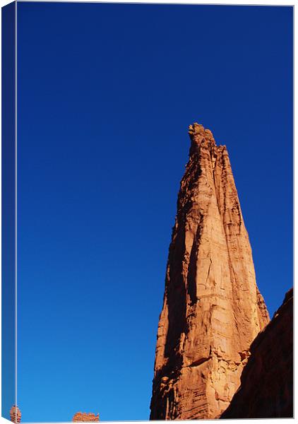 Fisher Tower high into the sky, Utah Canvas Print by Claudio Del Luongo