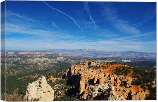 Bryce with a view Canvas Print by Claudio Del Luongo