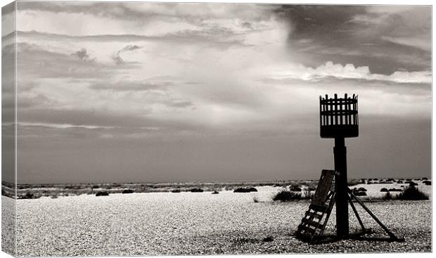 Deserted landscape in Dungeness Canvas Print by Sophie Martin-Castex