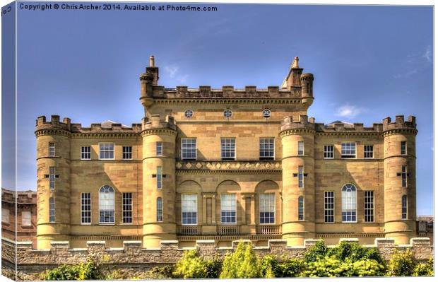 Culzean Castle Frontage Canvas Print by Chris Archer