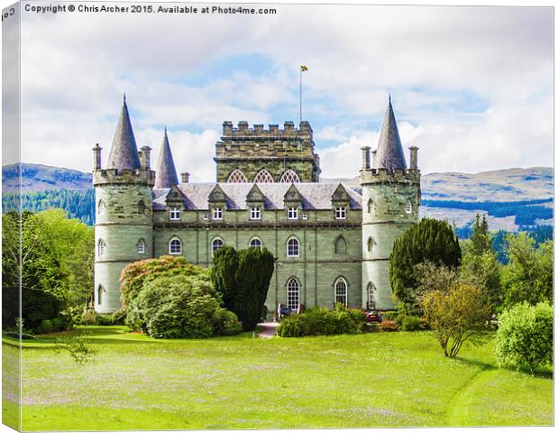  Inverary Castle Canvas Print by Chris Archer